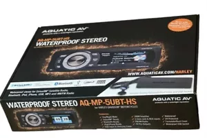 Aquatic AV AQ-MP-5UBT-HS AV Bluetooth USB estéreo para Harley Touring 1998-13 NUEVO - Imagen 1 de 14