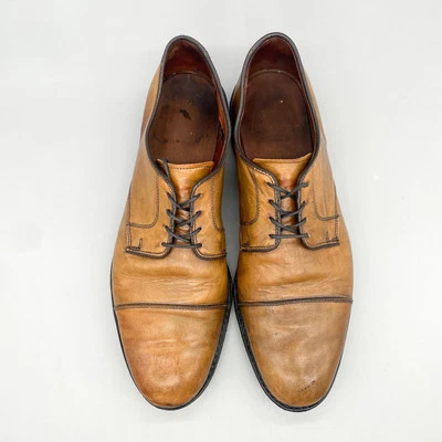 Мужские оксфорды Allen Edmonds 11.5D Lexington с закрытым носком Derby ореховая кожа - Изображение 1 из 4