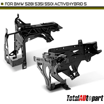 Conjunto de soporte de radiador para BMW F10 528i 2011-2016 535i 550i sedán izquierdo y derecho Foto 1 de 4
