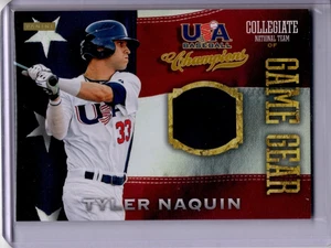Camisetas Panini 2013 campeones de béisbol de Estados Unidos equipo de juego Tyler Naquin #19 - Imagen 1 de 2