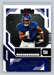 2024 Panini Contenders Malik Nabers Draft Class RC #5 Giants Rookie - Picture 1 of 2