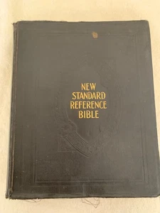 New Standard Alphabetical Indexed Bible KJV 1936 Red Letter Hertel Blue Ribbon - Picture 1 of 16