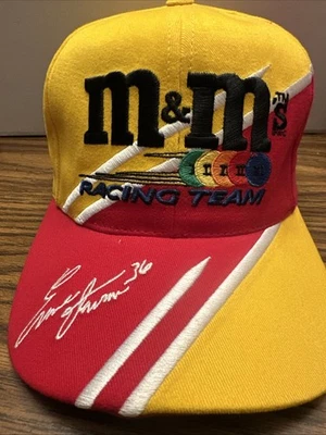 M&Ms Racing Team Ernie Irvan  #36 Adjustable Hat Cap 1998 NASCAR Vintage - Image 1 of 4