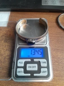 sterling silver paul stuingston sleeping beaut navajo cuff bracelet - Picture 1 of 5