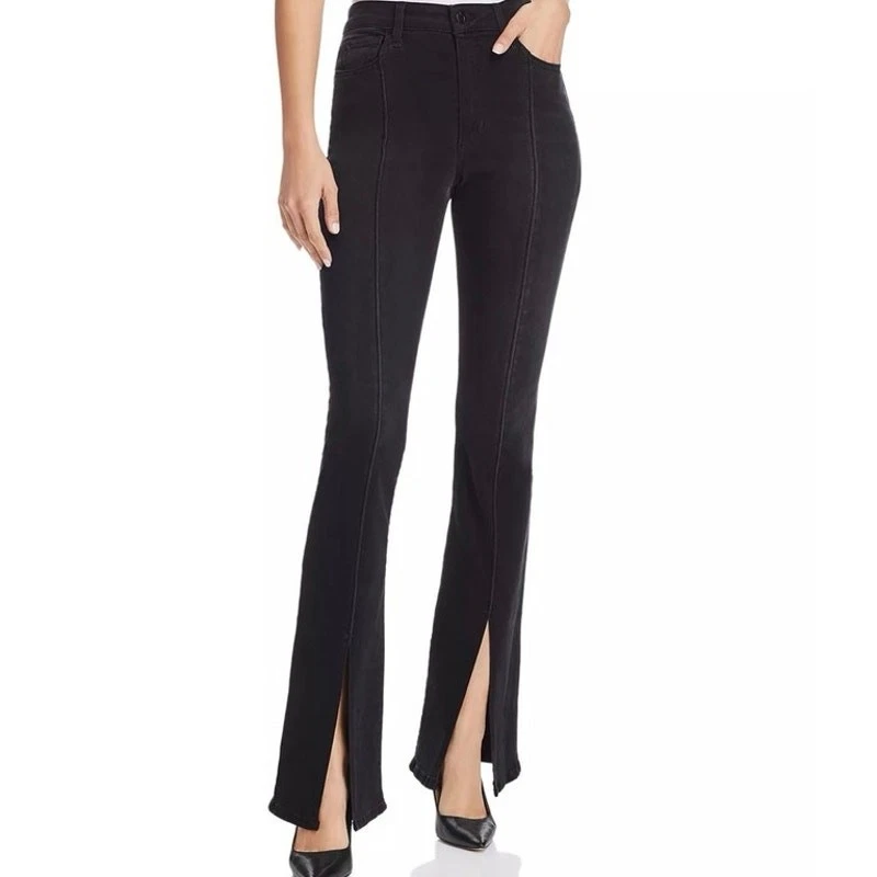 Joe's Jeans Slit-Front Micro Flare High Rise Jeans in Olympia sz 27 - Image 1 of 4