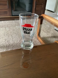 Vintage Pizza Hut Restaurant Rare Logo 8oz Beer 5.5" Pilsner Glass  - Picture 1 of 4