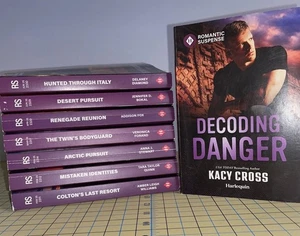 8 Harlequin Novels ROMANCE SUSPENSE (RS) - Picture 1 of 3