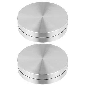 2 Pcs Cake Stand Revolving Baking Turntable for Cakes Rotating Plate - Picture 1 of 12