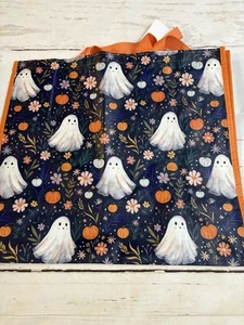 TJMaxx Shopping Bag Cute Halloween Ghosts Reusable Tote Bag 18x19.5 - Picture 1 of 2