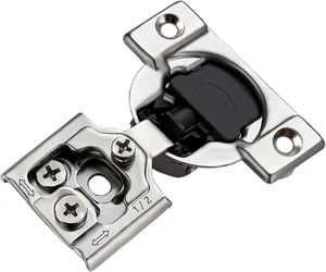 2-Pack Face-Frame Cabinet Hinges, 105-Degree Soft-Closing, 3D Adjustab - Picture 1 of 12