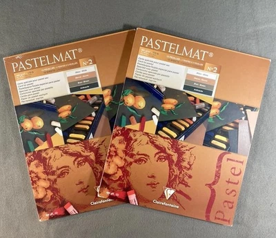 Almohadillas Clairefontaine Pastelmat No. 2, 24x30 cm, 2 Almohadillas, 12 Hojas/Almohadilla, 4 Colores Foto 1 de 4