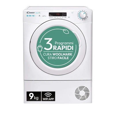 Candy Smart Pro Asciugatrice 9 Kg a Pompa di Calore Libera Installazione Classe - Immagine 1 di 4
