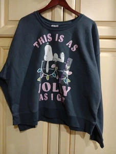 Snoopy ''This is as jolly as i get'' women's Grayson/threads XL - Picture 1 of 6