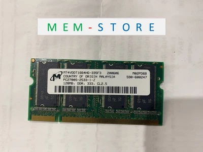 MT4VDDT1664HG-335F3 Micron 128MB DDR-333MHz PC2700 non-ECC SODIMM RAM Memory - Image 1 of 4