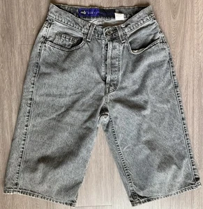 Vintage Levi's Made in USA Silver Tab Baggy Gray Denim Shorts Mens 30 Button Fly - Picture 1 of 8