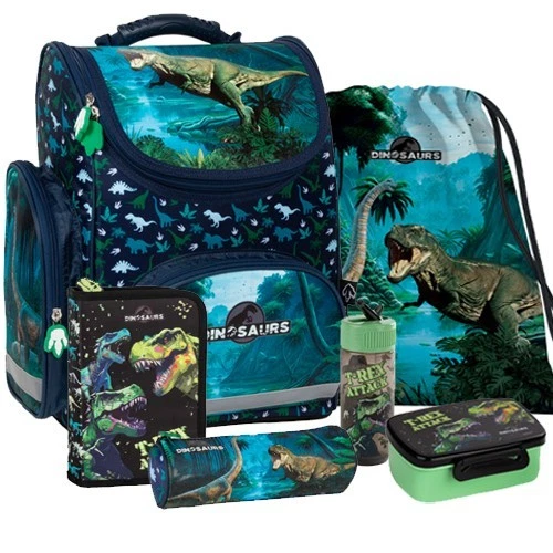 Dinosaurier Dino Ranzen Schulranzen Tornister Schulrucksack Rucksack Set - Bild 1 von 1