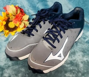 Mizuno Advanced Swagger 2 niedrige Baseball 9 Spike Stollen Herren 12,5 blau graue Schuhe - Bild 1 von 11