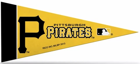 Pittsburgh Pirates Felt Mini Pennants, 4" x 9" - Licensed by Rico - Made In USA Cover