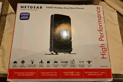 Netgear N600 WNDR3400 5 Ports Wireless Dual Band Router V3 - Image 1 of 4