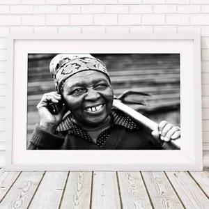 AFRICAN WOMAN - Tribal Poster Picture Print - Sizes A5 to A0 **FREE DELIVERY** - Picture 1 of 14