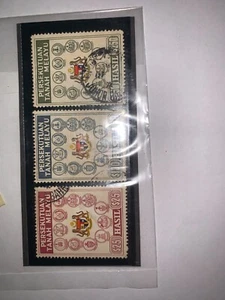 1957 persekutuan tanah melayu stamp hasil $25 $100 $250 used - Picture 1 of 1