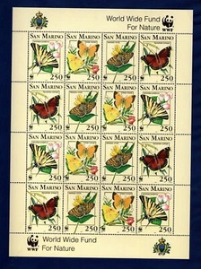 SAN MARINO 1993 BUTTERFLIES IN MINIFOLIO MNH** - Picture 1 of 1