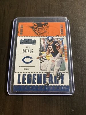 Dick Butkus LEGENDARY PANINI CONTENDERS NFL CARD 2020 T7-24 - Image 1 of 2
