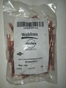 100PC MOLEX WOODHEAD/BRAD 19164-0013 Perma-Seal Environmentally Sealed Terminals - Picture 1 of 6