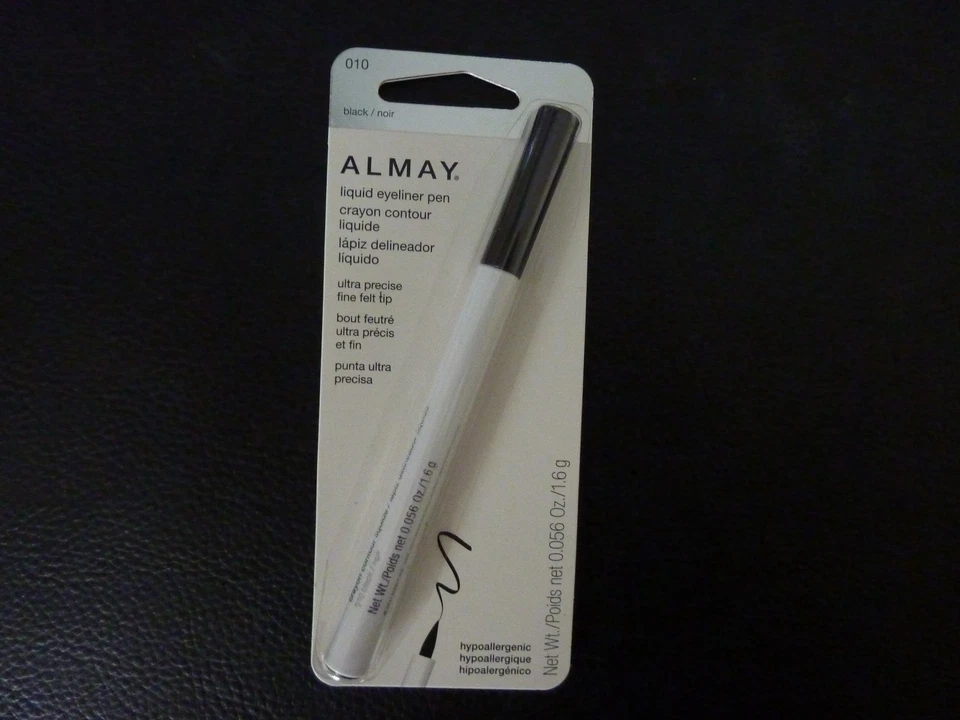 Almay жидкая подводка для глаз ручка - черный #010 - гипоаллергенный - совершенно новый / запечатанный - Изображение 1 из 1