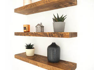 Rustic shelves for plasterboard walls rustic floating plasterboard shelf 22cm