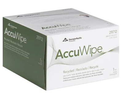 GEORGIA-PACIFIC AccuWipe Recycled Task Wipers 4-1/2 x 8-1/4 Inch 29712 – 12 Pack (3,360 Wipes)