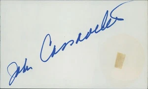 John Cassavetes Actor Signed 3x5 Index Card JSA Authenticated - Picture 1 of 3
