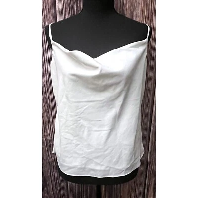 TOP SHOP белый Camisole бак крест назад ремень размер 8 - Изображение 1 из 4