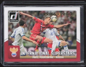 2015 Donruss #13 Pavel Pogrebnyak International Superstars Gold Press Proof #/99 - Picture 1 of 2