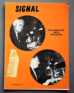 SIGNAL MAGAZINE SEPTEMBER 1971 ~ SPECIAL HAM RADIO EDITION ~ 74 PAGES - Picture 1 of 6
