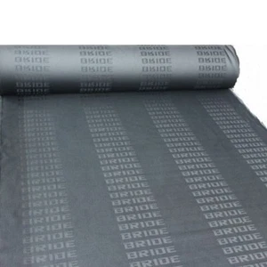 Tela de novia automática negra 1mX1,6m material de decoración de tela para asiento de coche de carreras - Imagen 1 de 1