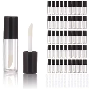 52pcs Empty Black 0.8ml mini lip gloss tubes Sample size lipgloss containers ... - Picture 1 of 8