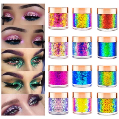Chameleon Eyeshadow Metallic Powder Sequin Shiny High Gloss Pigment Eyeshadow  ! - Image 1 of 4