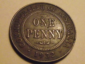 #2117 Australia; 1 Penny 1932 - Picture 1 of 2