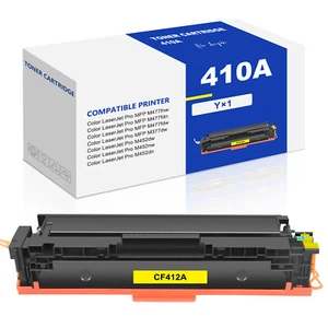 1PK Yellow CF412A Toner Fits HP 410A LaserJet Pro MFP M477fdn M477fdw M452dn - Picture 1 of 3