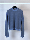 Womans Acne Studios Ninon Linen Angora Blue Sweater Jumper Size M