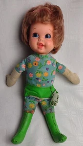 Mattel 1970 sprechende Zugschnur Puppe 12", sprechender Zwilling, **siehe Video** FUNKTIONIERT!! - Bild 1 von 12