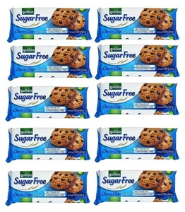 Gullon Sugar Free Chocco Chip Biscuits 10 x 125g Packs - Picture 1 of 1