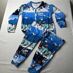 Pijama Justice Sleep X The Grinch escena de nieve hada frente a presión 1 pieza talla M 10 - Imagen 1 de 9