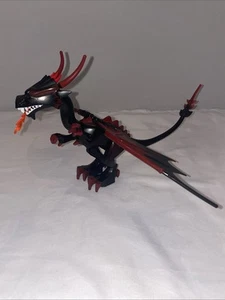 Lego Castle Black Dark Red Dragon From Set 7094 Fantasy Era King’s Castle Siege - Picture 1 of 11