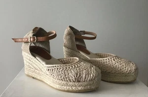 Toni Pons Plateau-Wedges Keilabsatz Espadrilles Größe 38 natur ungetragen - Bild 1 von 6