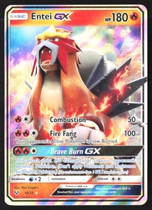Entei GX 10/73 Shining Legends Ultra Rare Holo Pokémon Card - Picture 1 of 2
