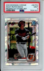 Bowman Chrome Adley Rutschman 2020 refractor atómico novato RC PSA 9 - Imagen 1 de 2