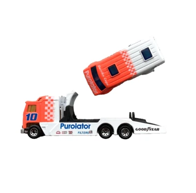 Matchbox Super Stars | Derrike Cope #10 Purolator 1:90 Transporter & Van | Loose - Image 1 of 4