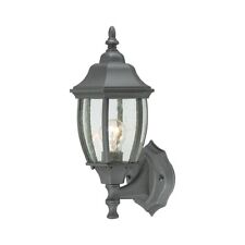 Thomas Lighting Covington 1-Light 14-inch Outdoor Wall Lantern, Black - SL92237